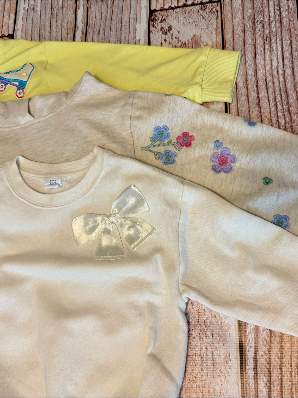 (3) Toddler Embellished Sweatshirts - Size 4